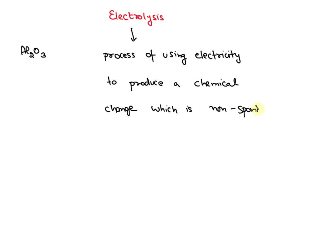 SOLVED Aluminum oxide(s) when electricity passes through it.