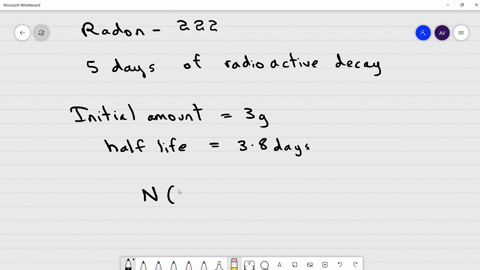 calculate-how-much-radon-222-is-left-after-5-days-of-radioactive-decay-given-an-initial-amount-of-3-g-and-half-life-of-38-days-the-equation-for-radioactive-decay-is-nt-no2-ttsn-where-no-is-t-51953