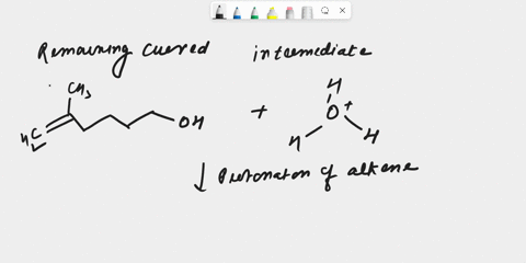 add-any-remaining-curved-arrows-to-complete-step-1-of-the-mechanism-and-modify-the-given-drawing-as-needed-to-show-the-intermediate-that-is-formed-in-this-step-use-the-single-bond-tool-to-in-51741