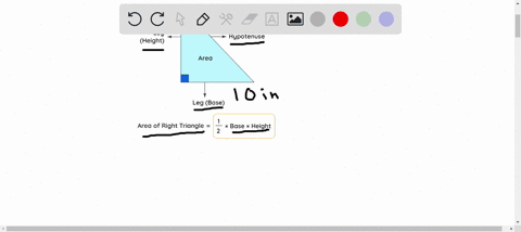 the-leg-of-a-right-triangle-is-10in-and-the-hypotenuse-is-26in-what-is-the-area-of-the-triangle-89288