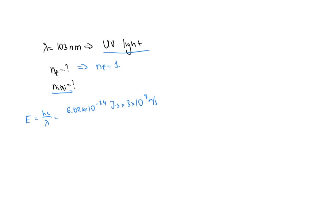 SOLVED: hydrogen atom in an excited state emits photon of wavelength ...