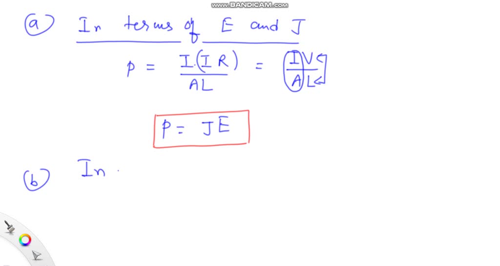 SOLVED Consider a resistor with length L, uniform crosssectional area