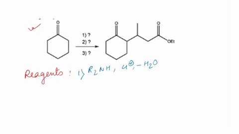 jyour-answer-is-partially-correct-try-again-identify-the-reagents-you-would-use-to-convert-cyclohexanone-into-the-following-compound-oet-choose-from-the-following-list-of-reagents-mel-lah-hz-8339