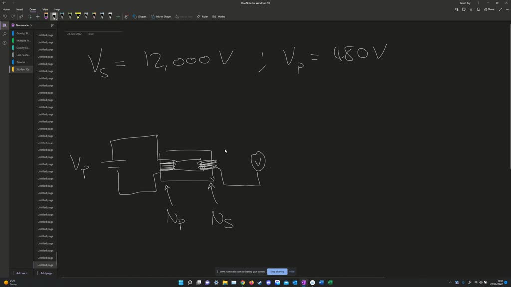 SOLVED A stepup transformer is used to power a neon sign. The sign