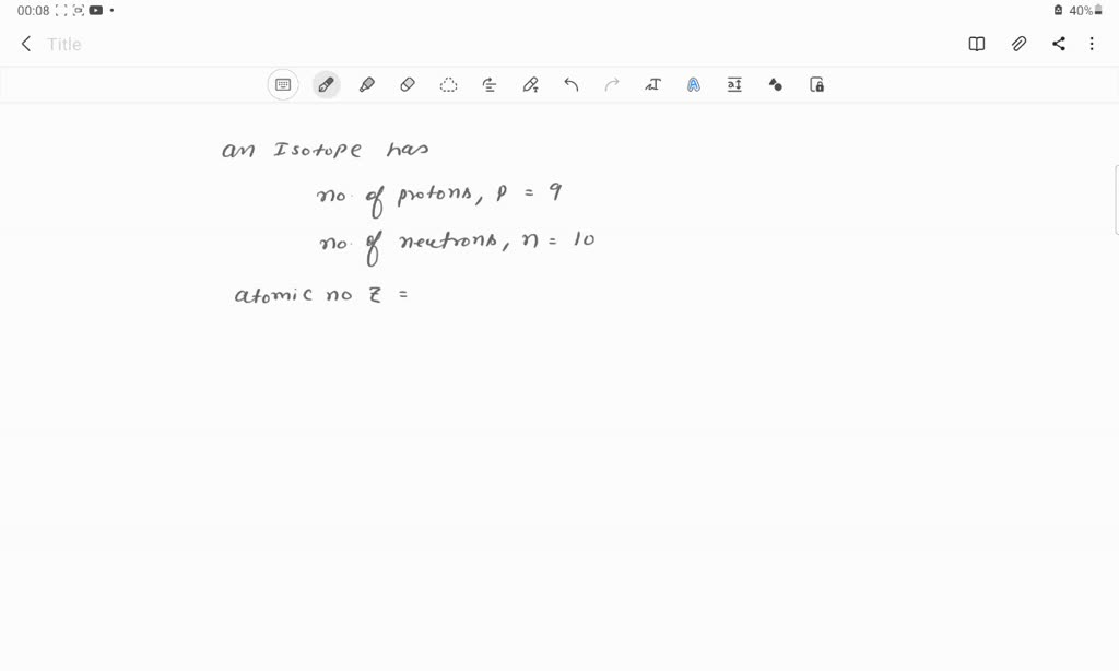 SOLVED: An isotope of the element fluorine has 9 protons and 10