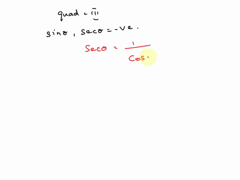 Write the first trigonometric function in terms of the...