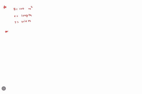 a-rectangle-has-an-area-of-100-m2-write-the-perimeter-of-the-rectangle-in-terms-of-either-its-length-or-its-width-find-the-dimensions-of-the-rectangle-so-that-its-perimeter-is-the-smallest-84512
