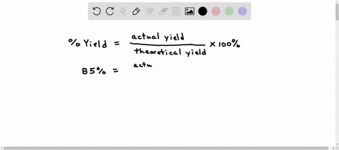 calculate-the-actual-yield-for-each-chemical-reaction-if-theoretical-yield-is-30-g-and-percent-yield-is-85-75467