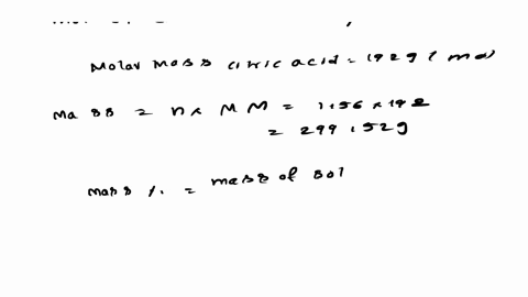 a-156-m-solution-of-citric-acid-h3c6h5o7-in-water-has-a-density-of-118-gcm3-calculate-the-mass-percent-molality-mole-fraction-and-normality-of-the-citric-acid-citric-acid-has-three-acidic-pr-10106