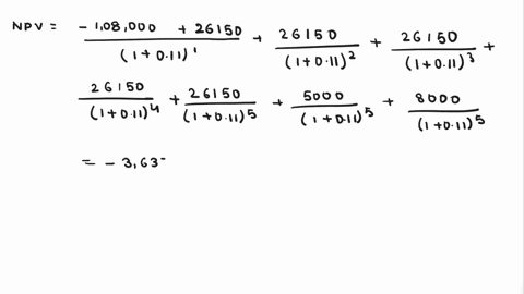 first-part-calculate-the-npv-for-the-following-capital-budgeting-proposal-100000-initial-cost-to-be-depreciated-straight-line-over-5-years-to-an-expected-salvage-value-of-5000-35-tax-rate-45-91876