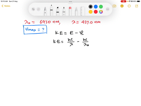for-a-certain-metal-the-threshold-wavelength-for-the-photoelectric-effect-is-6970-nm-what-is-the-maximum-velocity-in-ms-for-ejected-electrons-when-light-with-wavelength-4270-nm-shines-on-the-51214