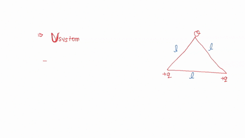 three-charges-qq-and-q-are-placed-at-the-vertices-of-an-equilateral-triangle-of-side-l-if-the-net-electrostatic-energy-of-the-system-is-zero-then-q-is-equal-to