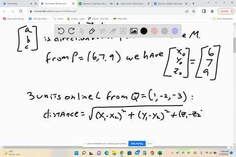let-l-be-the-line-with-parametric-equations-x-1t-y-22t-z-32t-find-the-vector-equation-for-a-line-that-passes-through-the-point-p6-7-9-and-intersects-l-at-a-point-that-is-distance-3-from-the-point-q1-2
