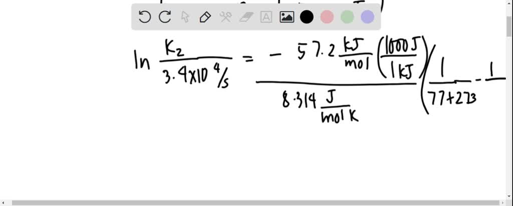 SOLVED: The activation energy for the decomposition of N2O4 is 57.2. kJ ...