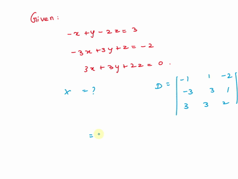 use-cramers-rule-and-the-calculator-provided-to-find-the-value-of-x-that-satisfies-the-system-of-linear-equations-xy-2z3-3x3yz-2-3x3y2z0-note-that-the-aleks-graphing-calculator-can-be-used-t-41688