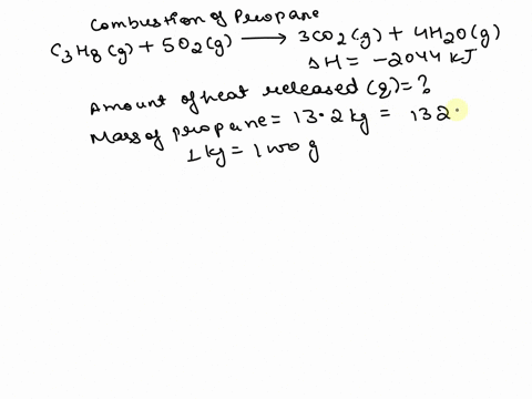 a-liquid-propane-tank-contains-132-kg-of-propane-c3h8-using-the-thermochemical-equation-for-the-combustion-of-propane-given-below-calculate-the-heat-released-when-all-the-propane-in-the-tank-32861