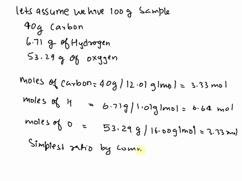 a-sample-of-monoprotic-acid-was-analyzed-the-sample-contained-400-c-and-671-h-the-remainder-of-the-sample-is-oxygen-a-determine-the-empirical-formula-of-the-acid-b-a-02720-sample-of-the-acid-82922