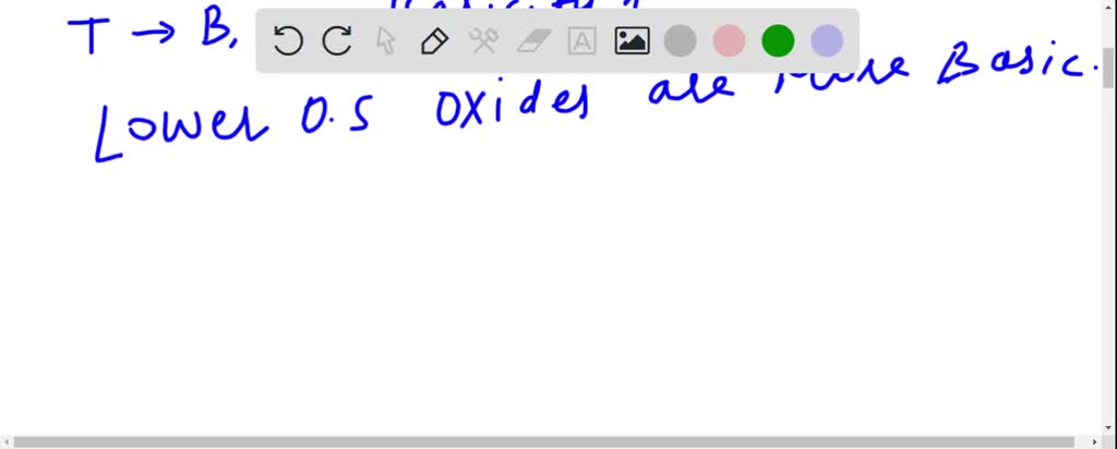 SOLVED: Arrange The Oxides In Each Of The Following Groups In Order Of ...