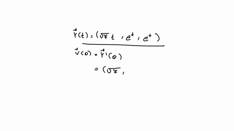 find-the-velocity-and-acceleration-vectors-and-the-equation-of-the-tangent-line-for-the-following-curve-at-the-given-value-of-t-rt-squr7-ti-etj-etk-at-t-0-v0-a0-lt-25388