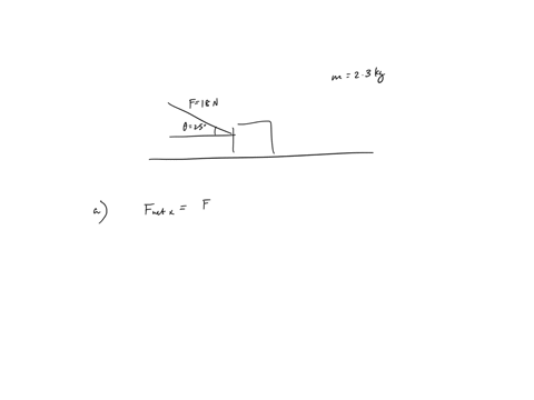 box-of-mass-23-kg-horizontal-frictionless-surface-you-are-able-to-apply-push-of-180-acting-at-an-angle-2508-below-the-horizontal-the-box-initially-is-at-rest-find-the-acceleration-cf-the-box-72021