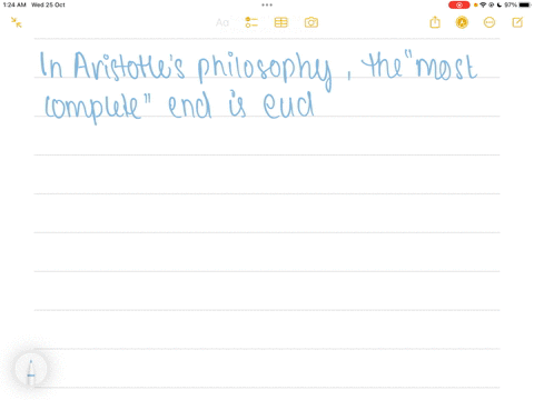 what-is-the-most-complete-end-in-aristotle