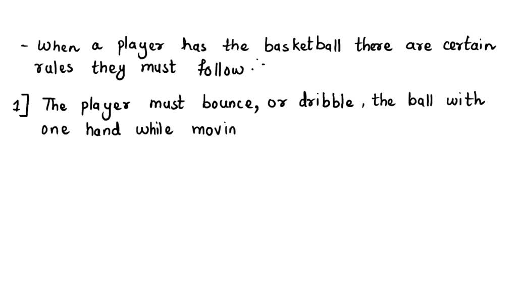 Five rules of sale basketball