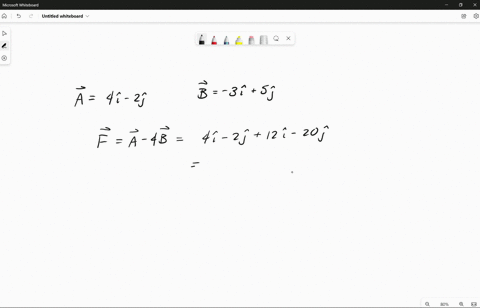 problem-34-let-a-4i-2j-b-3i-5j-and-f-a4b-a-write-vector-f-in-component-form-b-draw-a-coordinate-system-and-on-it-show-vectors-a-b-and-f-c-what-are-the-magnitude-and-direction-of-vector-f-ans-68087