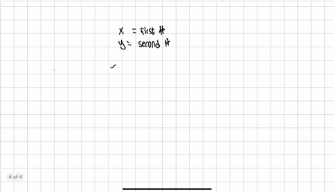 let-x-represent-one-number-and-let-y-represent-the-other-number-twice-a-fint-number-decrnaped-by-a-vecond-number-is-3-the-first-number-horeased-by-three-times-the-second-number-in-29-use-the-goved-con