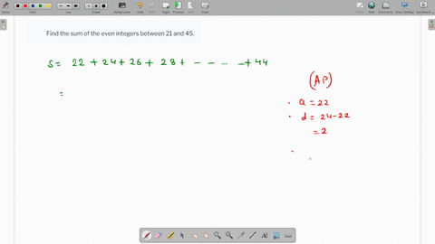 find-the-sum-of-the-even-integers-between-21-and-45-2