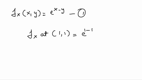 let-fx-yex-y-find-the-equation-for-the-tangent-plane-to-the-graph-of-f-at-the-point-11-98045
