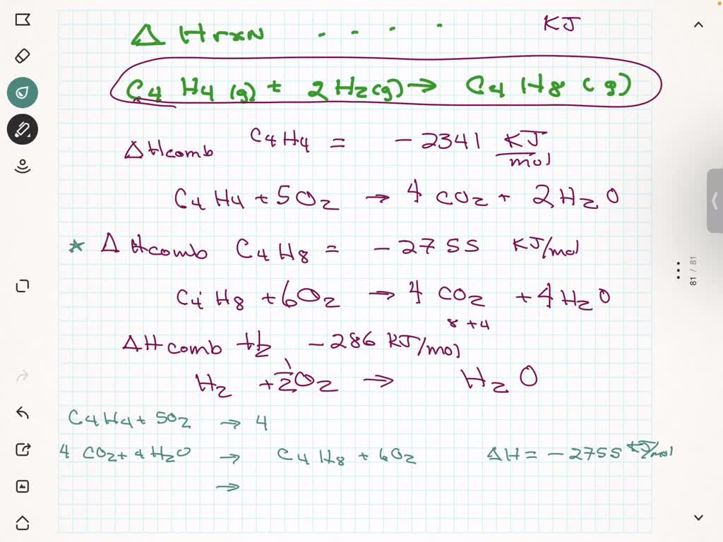 SOLVED Combustion reactions involve reacting a substance with oxygen