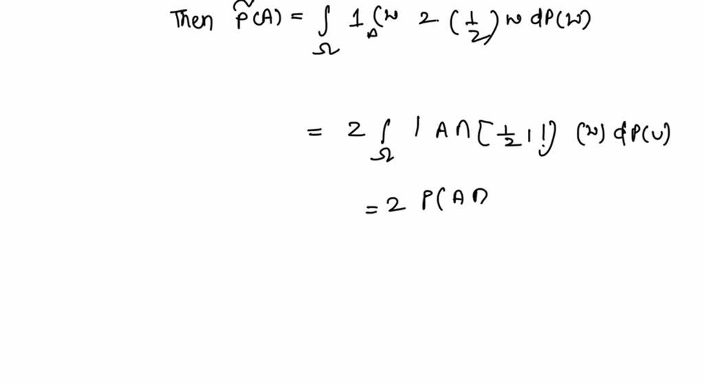 Solved: Consider A Measurable Space With The Sample Space Î© = [0,1 