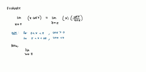 lim-as-x-approaches-pi-of-fx-xcotanx-48616