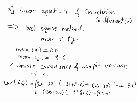 q2a-find-a-linear-equation-to-best-represent-the-data-in-table-q2a-and-calculate-the-correlation-coefficient-r-table-q2a-x-y-31-22-9-1-18-20-25-30-35-40-15-marks-b-perform-a-chi-sguared-test-45586