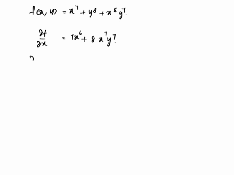find-the-partial-derivatives-and-dffor-dx-60-fxy-x-y8-x8y-20645