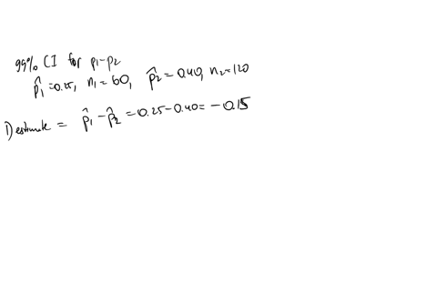 use-the-normal-distribution-to-find-confidence-interval-for-difference-in-proportions-p1-pz-given-the-relevant-sample-results-assume-the-results-come-from-random-samples-a-99-confidence-inte-53813