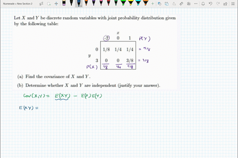 let-x-and-y-be-discrete-random-variables-with-joint-probability-distribution-given-by-the-following-table-18-14-14-38-find-the-covariance-of-x-and-y-_-determine-whether-x-and-y-are-independe-12614