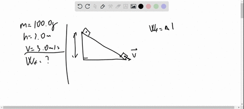 a-1000-g-block-is-perched-at-the-top-of-a-hill-at-a-height-of-20-m-when-released-the-block-slides-down-the-hill-reaching-the-bottom-with-a-speed-of-30-ms-how-much-work-does-the-force-of-fric-79169