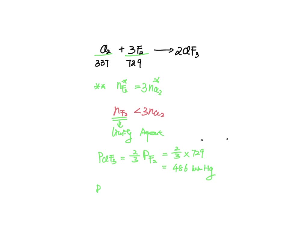 SOLVED PART A What volume of chlorine gas at 48.0°C and 1.09 atm is