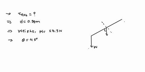 find-the-external-torque-generated-if-his-arm-length-d-is-099m-the-cog-ofthe-arm-is-429-away-from-the-proximal-end-his-arm-weighs-173-n-the-angle-ofthe-arm-from-wertical-45-degrees-90136