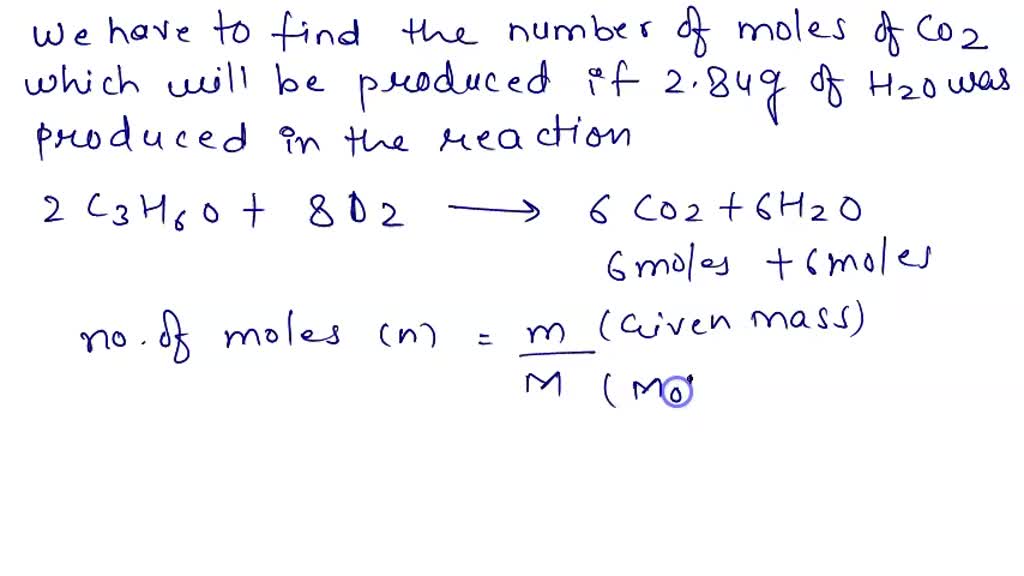 SOLVED: How many moles of CO 2 will be produced if we produce 2.84 ...