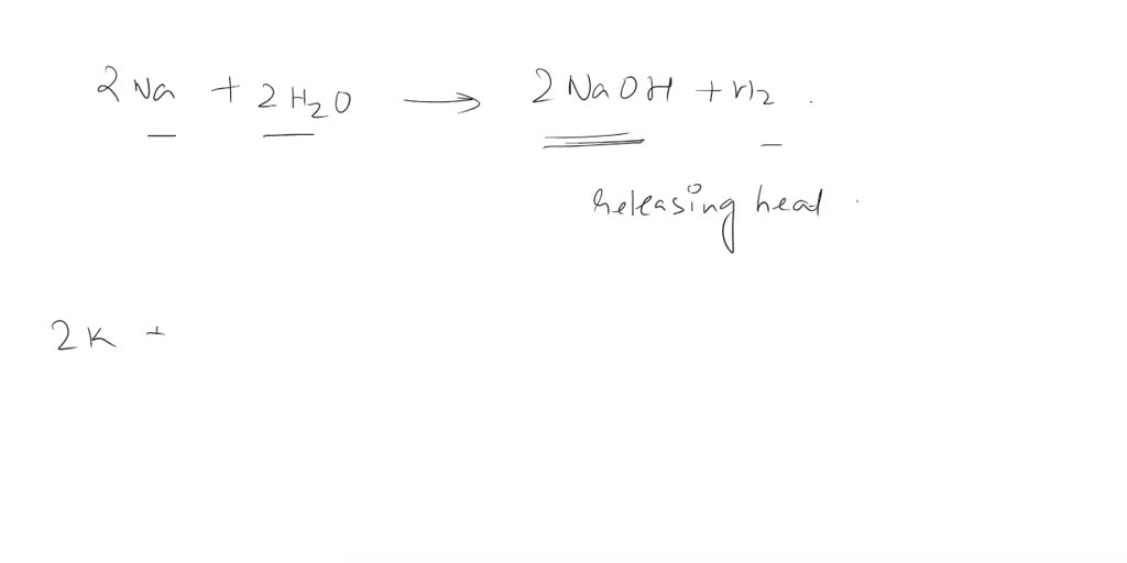 how does sodium react with cold water and what is formed