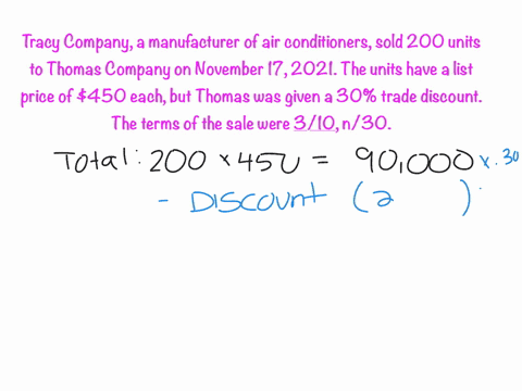 tracy-company-a-manufacturer-of-air-conditioners-sold-200-units-to-thomas-company-on-november-17-2021-the-units-have-a-list-price-of-450-each-but-thomas-was-given-a-30-trade-discount-the-ter-92697
