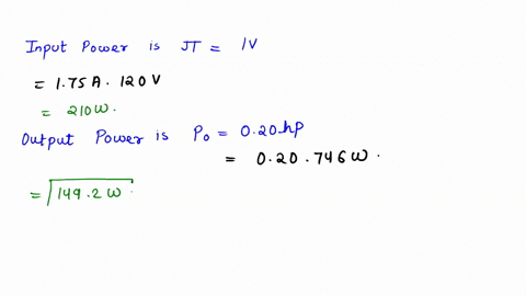a-small-motor-draws-a-current-of-1750-ma-from-a-120-v-line-_-the-output-power-of-the-motor-is-02-hp-at-a-rate-of-pioookwh-what-is-the-cost-of-operating-the-motor-for-4-hours-what-is-the-effi-54912
