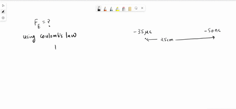 a-50-nc-point-charge-is-25cm-away-from-a-35uc-point-charge-calculate-the-magnitude-of-the-electric-force-between-them-69192