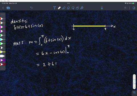 point-a-rod-with-uniform-density-massunit-length-bx-6-sinx-lies-on-the-x-axis-between-x-0and-x-t-find-the-mass-and-center-of-mass-of-the-rod-mass-center-of-mass-07265