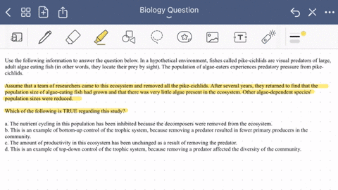 use-the-following-information-to-answer-the-question-below-in-a-hypothetical-environment-fishes-called-pike-cichlids-are-visual-predators-eating-of-large-fish-in-other-words-adult-algae-they-33675