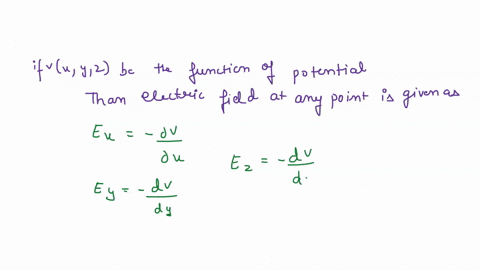 the-electric-potential-in-a-region-is-given-by-v-2xy-3zx-5y2-with-v-in-volts-and-the-coordinates-in-meters-find-a-the-potential-and-b-the-components-of-the-electric-field-at-the-point-x-1-m-75316