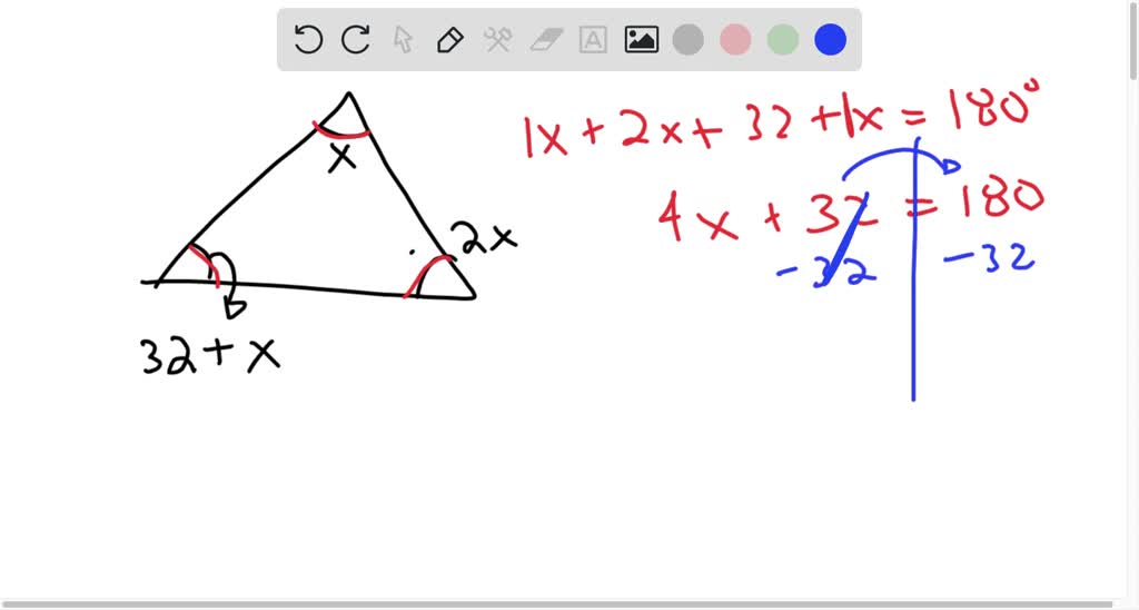 SOLVED: One angle of a triangle measures 32 ? more than the smallest ...