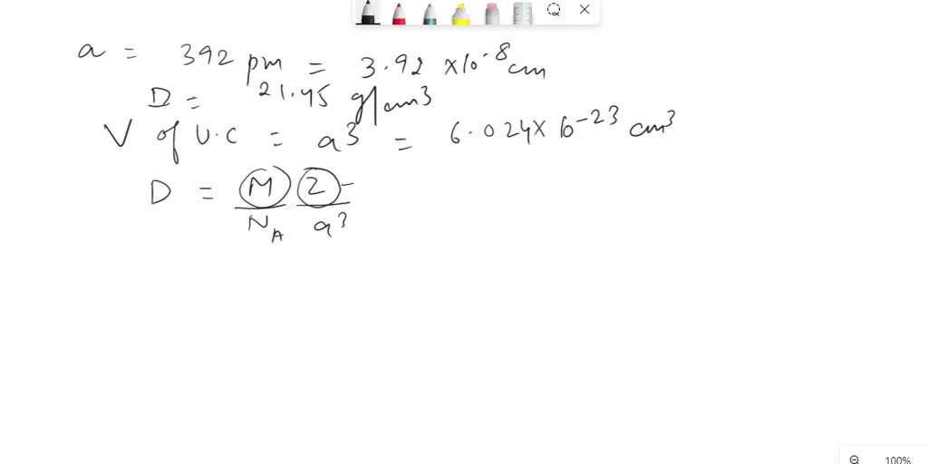 SOLVED: A metallic solid with atoms in a face-centered cubic unit cell ...